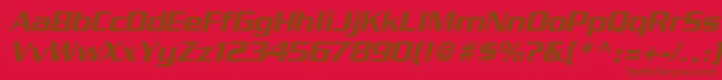 Подробнее о шрифте BoostSsiItalic Шрифт BoostSsiItalic – коричневые шрифты на красном фоне