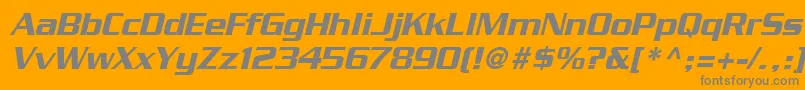 BoostSsiItalic Font – Gray Fonts on Orange Background