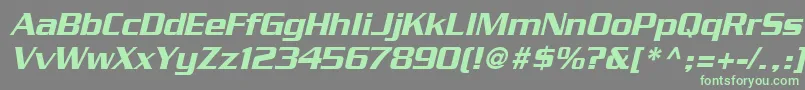 Saiba mais sobre a fonte BoostSsiItalic Fonte BoostSsiItalic – fontes verdes em um fundo cinza