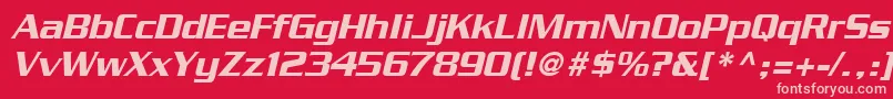 Подробнее о шрифте BoostSsiItalic Шрифт BoostSsiItalic – розовые шрифты на красном фоне