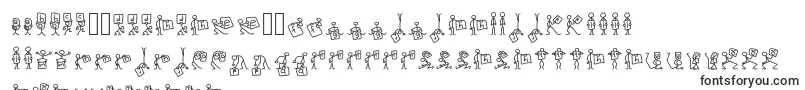 Czcionka Stickfigures – czcionki n'yanja