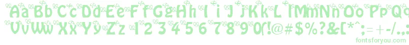 ThreeLittlePinkPigs-Schriftart – Grüne Schriften