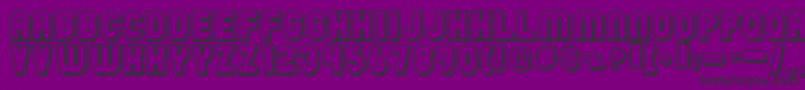 Rainy Font – Black Fonts on Purple Background