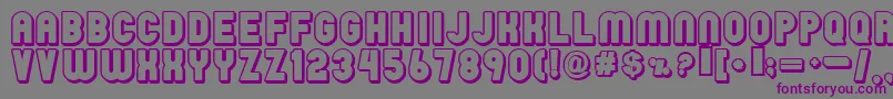 Rainy Font – Purple Fonts on Gray Background