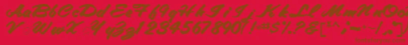 Подробнее о шрифте Tracytracy68Bold Шрифт Tracytracy68Bold – коричневые шрифты на красном фоне