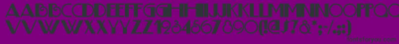 フォントBoogienightsnf – 紫の背景に黒い文字