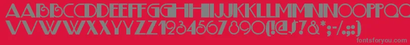 Boogienightsnf Font – Gray Fonts on Red Background