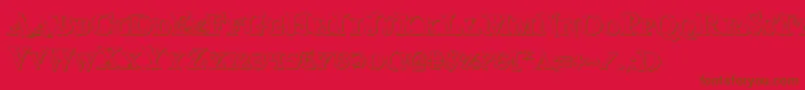 Bloodcrows Font – Brown Fonts on Red Background