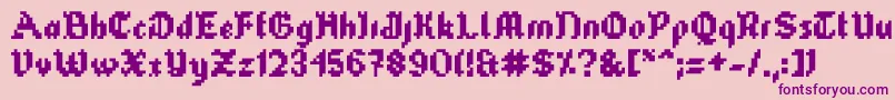 Tubeofcorn Font – Purple Fonts on Pink Background