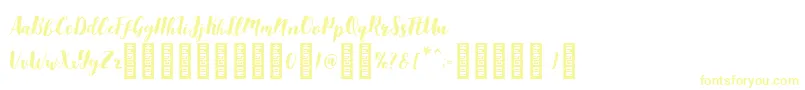 Aldine-Schriftart – Gelbe Schriften