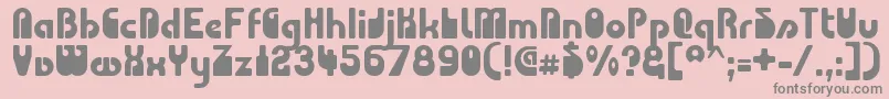 Choda ffy Font – Gray Fonts on Pink Background