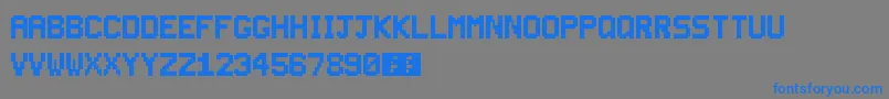 SuperSmashTv Font – Blue Fonts on Gray Background