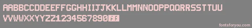 SuperSmashTv Font – Pink Fonts on Gray Background