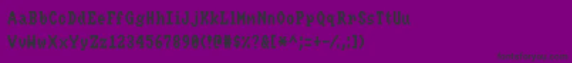 Шрифт Novem – чёрные шрифты на фиолетовом фоне