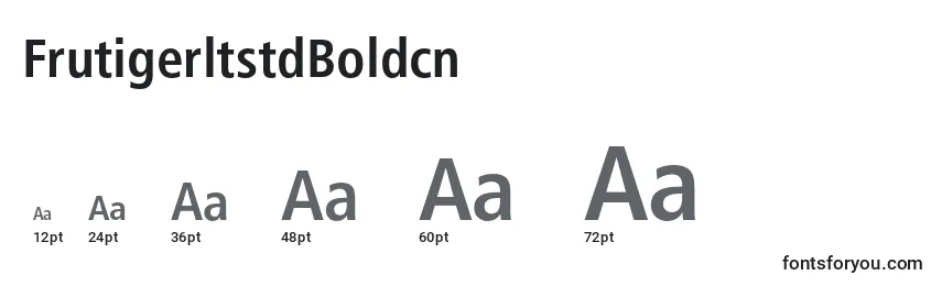 FrutigerltstdBoldcn Font Sizes