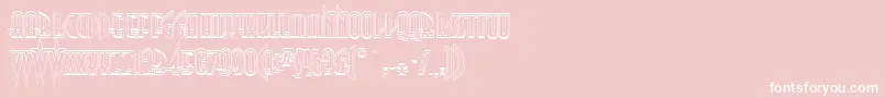 SanasoftHunt.KzBold Font – White Fonts on Pink Background