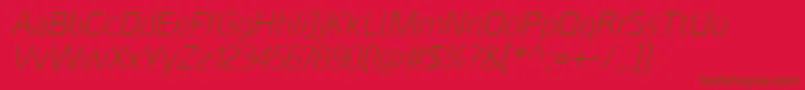 More about BordaItalic Font BordaItalic Font – Brown Fonts on Red Background