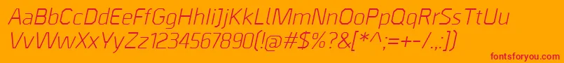 fuente BordaItalic – Fuentes Rojas Sobre Fondo Naranja