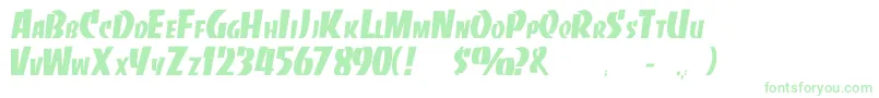 Banco Font – Green Fonts on White Background