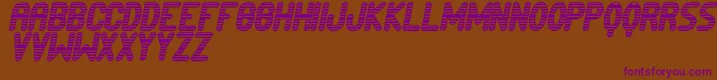 PresidiarioSt Font – Purple Fonts on Brown Background