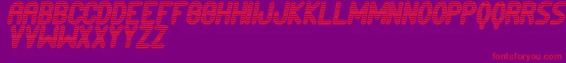 PresidiarioSt Font – Red Fonts on Purple Background