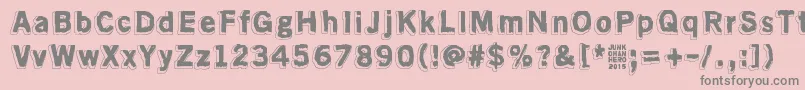 AlmostLikeTheBlues Font – Gray Fonts on Pink Background