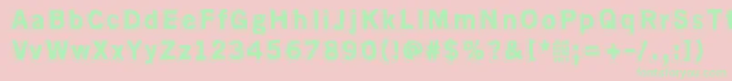 AlmostLikeTheBlues Font – Green Fonts on Pink Background