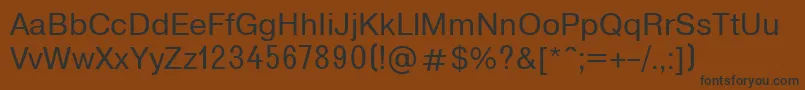 T2131 Font – Black Fonts on Brown Background