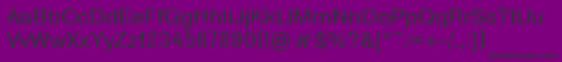 T2131 Font – Black Fonts on Purple Background