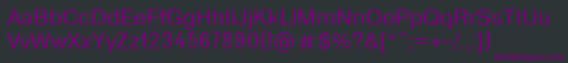 T2131 Font – Purple Fonts on Black Background