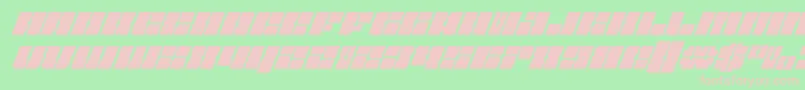 Starnurserysuperital Font – Pink Fonts on Green Background