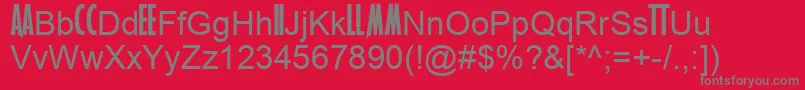 MetallicaNew Font – Gray Fonts on Red Background