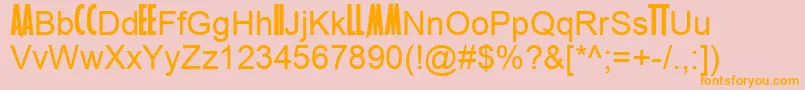 More about MetallicaNew Font MetallicaNew Font – Orange Fonts on Pink Background