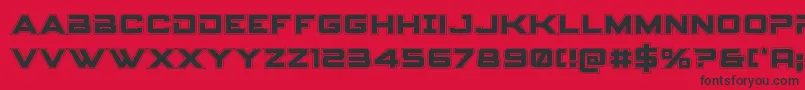 Spyagencyv3acad Font – Black Fonts on Red Background