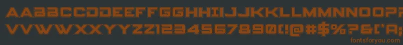 Spyagencyv3acad Font – Brown Fonts on Black Background