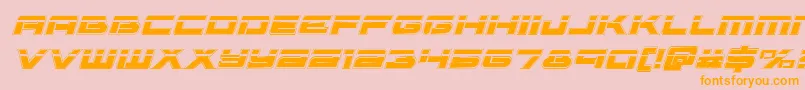 Vorpalacadital Font – Orange Fonts on Pink Background