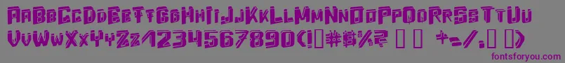 Шрифт Energydimension – фиолетовые шрифты на сером фоне
