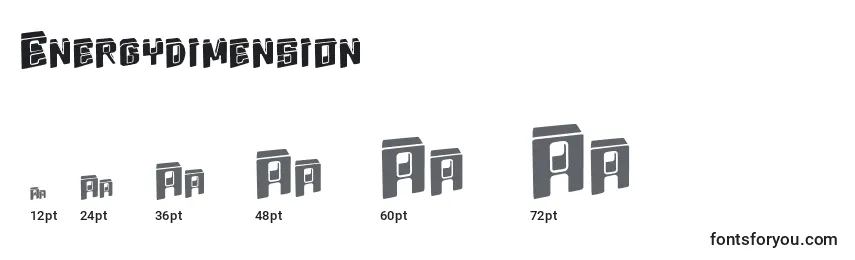 Energydimension Font Sizes