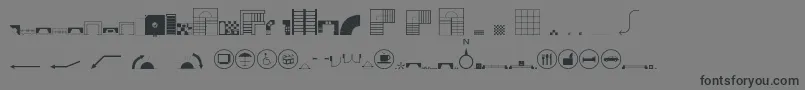 Homeplanning2 Font – Black Fonts on Gray Background