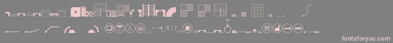Homeplanning2 Font – Pink Fonts on Gray Background