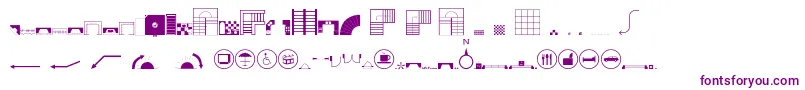 Police Homeplanning2 – polices violettes sur fond blanc