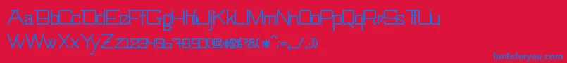 SwingarmyoriLight Font – Blue Fonts on Red Background