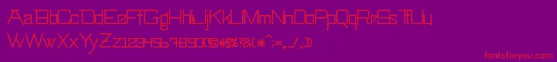 SwingarmyoriLight Font – Red Fonts on Purple Background