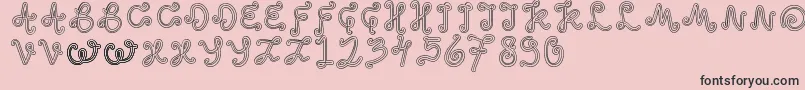 OddEthnic Font – Black Fonts on Pink Background
