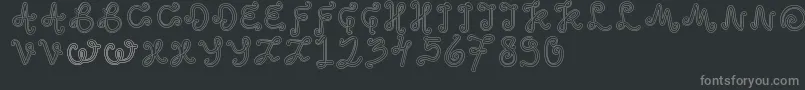 OddEthnic Font – Gray Fonts on Black Background