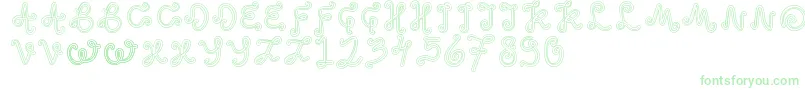 OddEthnic-Schriftart – Grüne Schriften