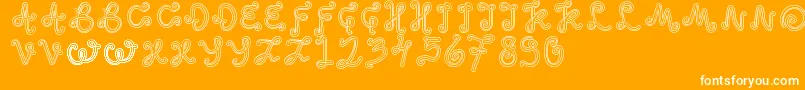 OddEthnic Font – White Fonts on Orange Background