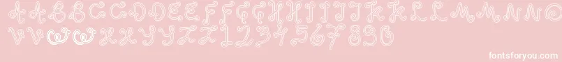 OddEthnic Font – White Fonts on Pink Background