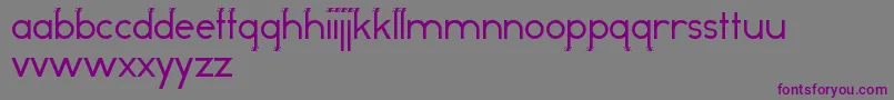 Шрифт Odddog – фиолетовые шрифты на сером фоне