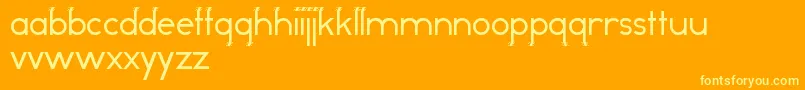 Odddog Font – Yellow Fonts on Orange Background